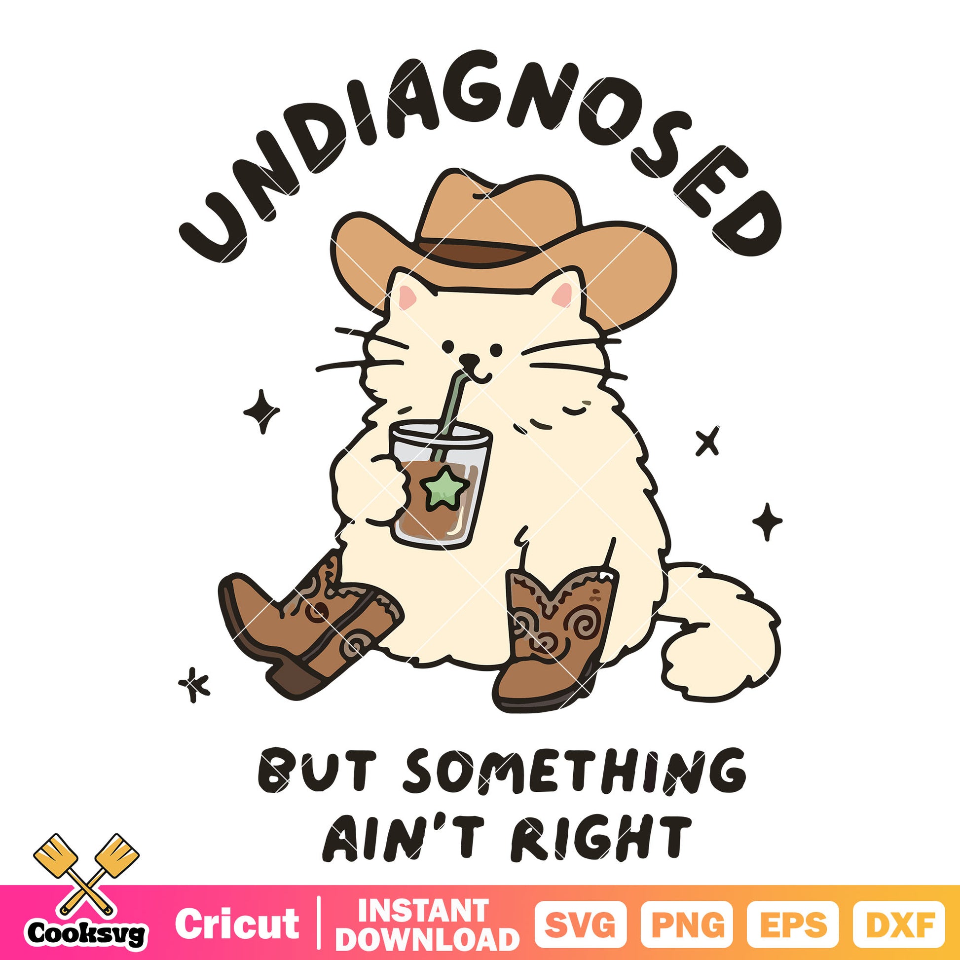 Cat but something aint right svg, undiagnosed adhd​ svg, cat quotes svg