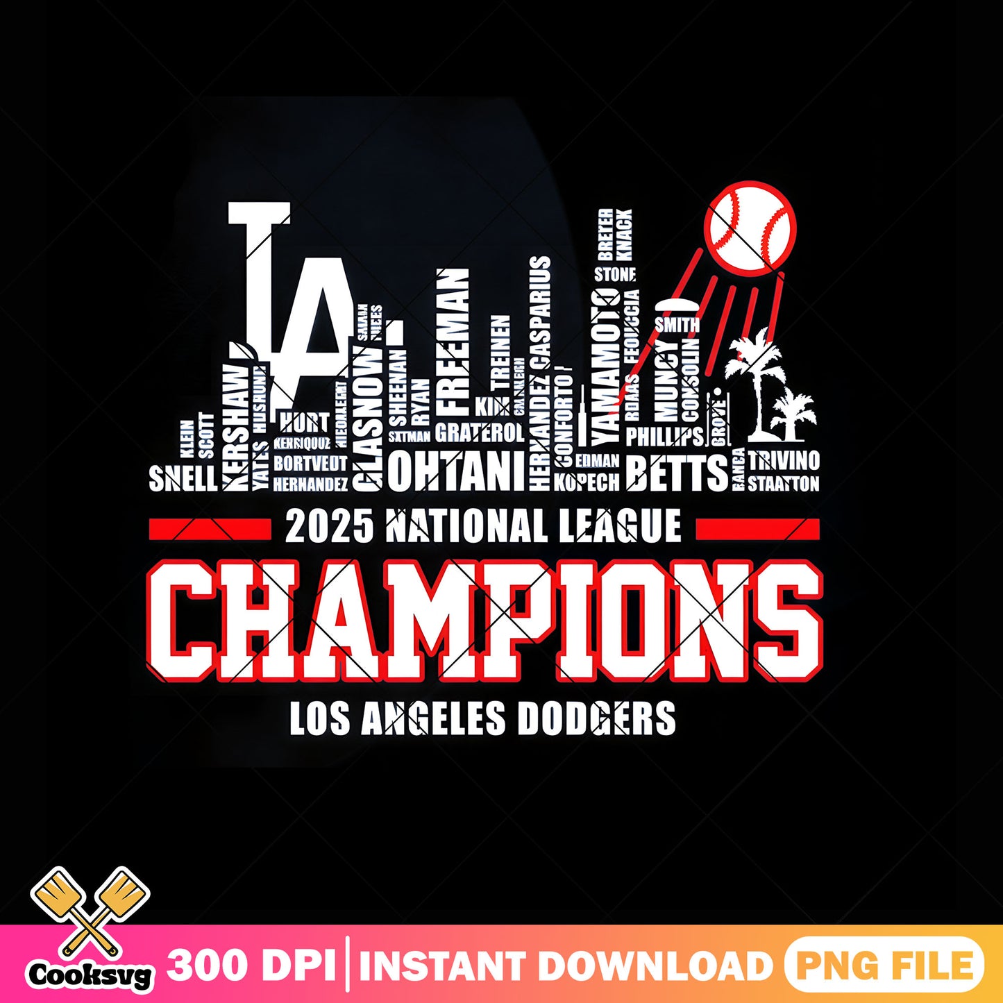Champion los angeles png, base ball png, LA dodgers​ png