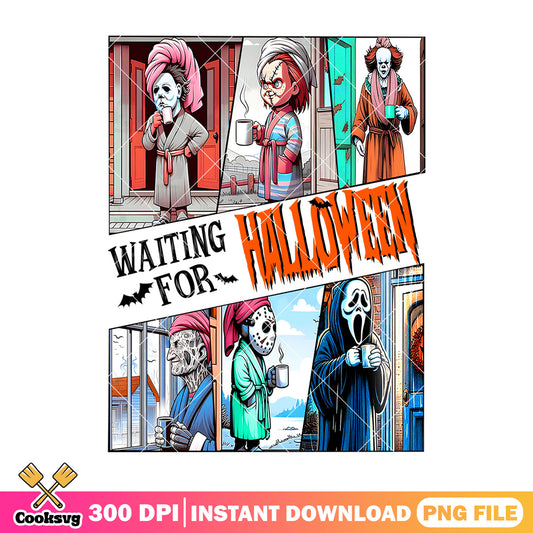 Character horror relaxing png, halloween custome png, horror movie png