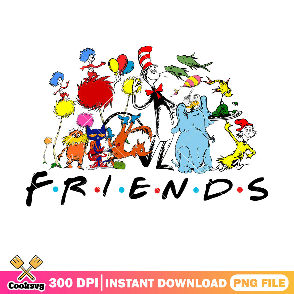 Characters of dr seuss cartoon png file, dr seuss friends png, dr seus ...