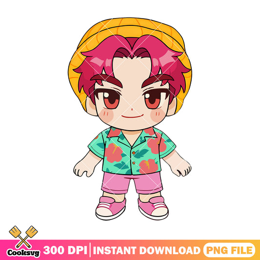 Chibi abby stand pose png, abby saja png, kpop hunters png