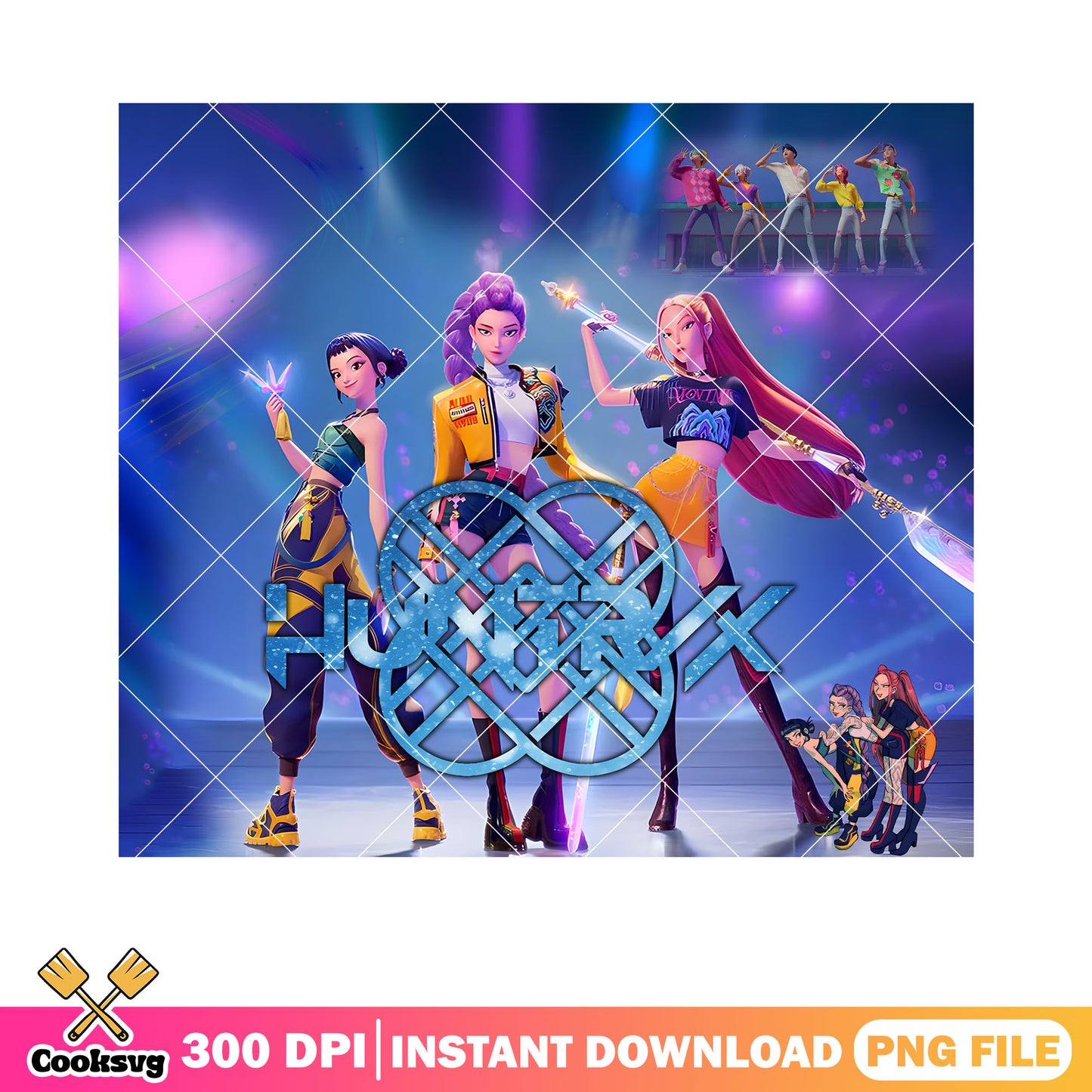 Chibi anime kpop fanart png, anime girls png, poster 3d girls png