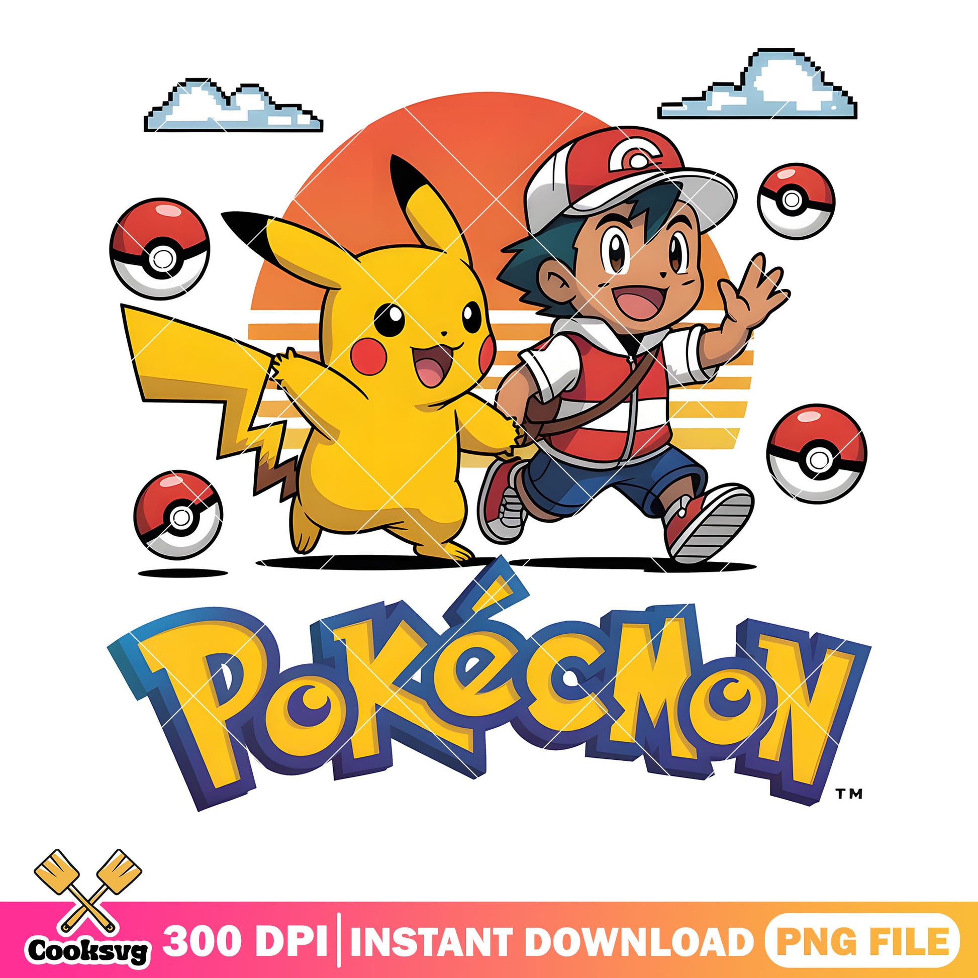 Chibi ash pikachu png, pokemon team builder png, pokeball png