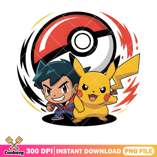 Chibi best friend pokemon png, pokemon pikachu png, pokemon ash ketchum png