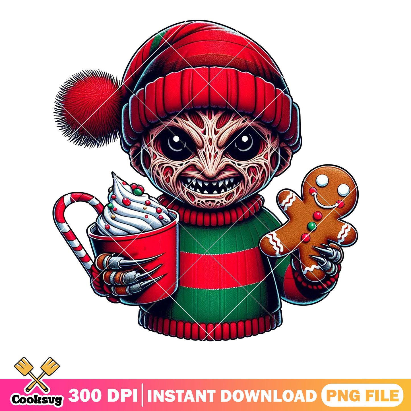 Chibi dream killer drink png, the killer christmas png, killer png