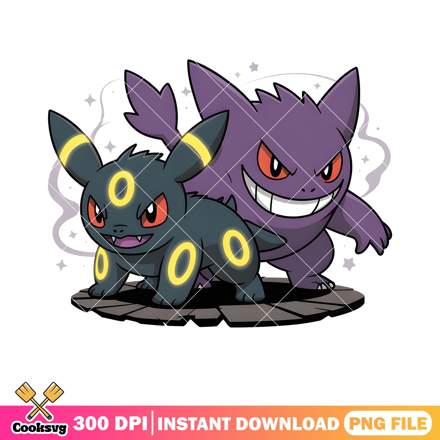 Chibi gengar umbreon png, pokemon gengar png, pokemon umbreon png