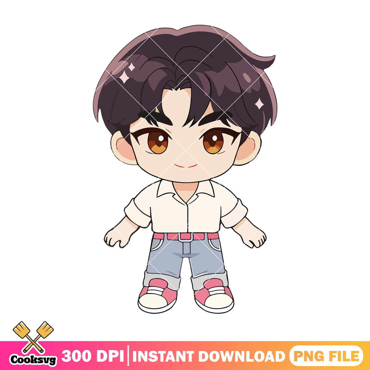 Chibi jinu stand pose png, jinu saja png, kpop hunters png