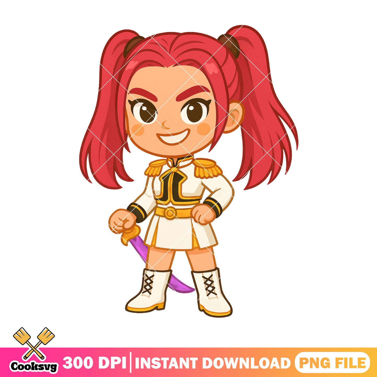 Chibi mira golden fit battling png, kpop mira png, kpop huntrix png