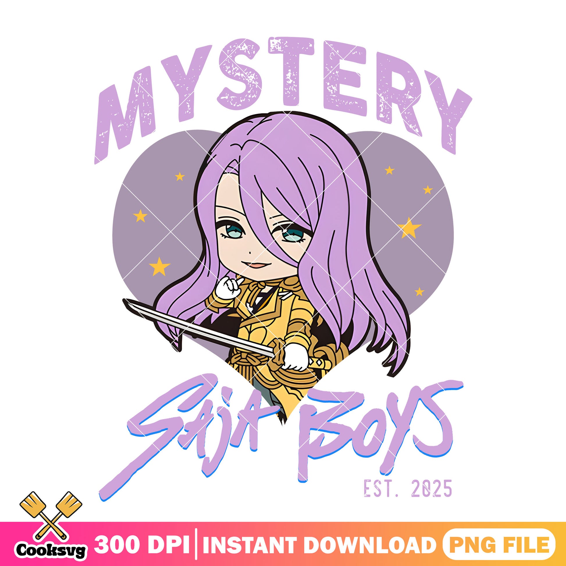 Chibi mystery heart png, love saja boys png, mystery saja png