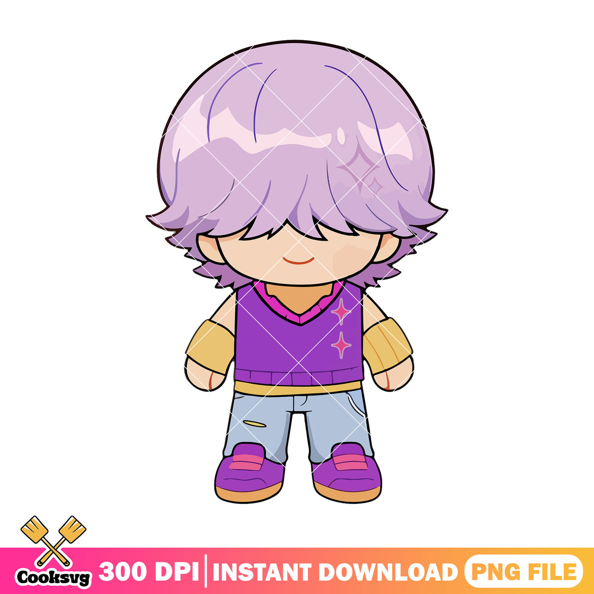 Chibi mystery stand pose png, mystery saja png, kpop hunters png