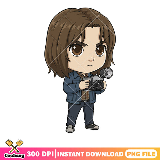 Chibi stranger jonathan png, stranger things png, horror movies ​png