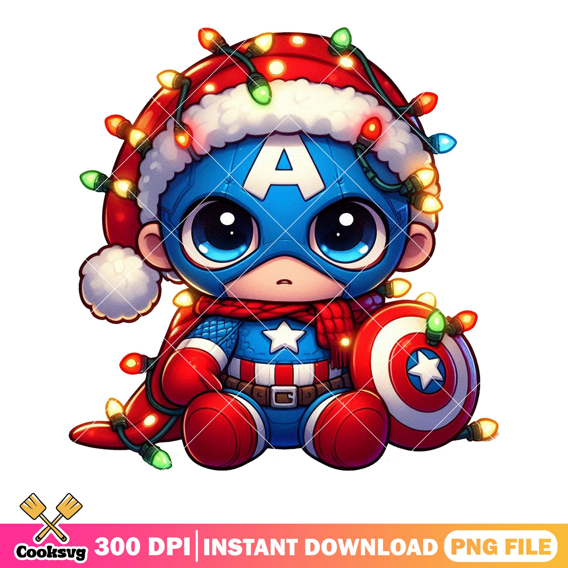 Chibi toy captain usa png, captain america png, marvel disney png