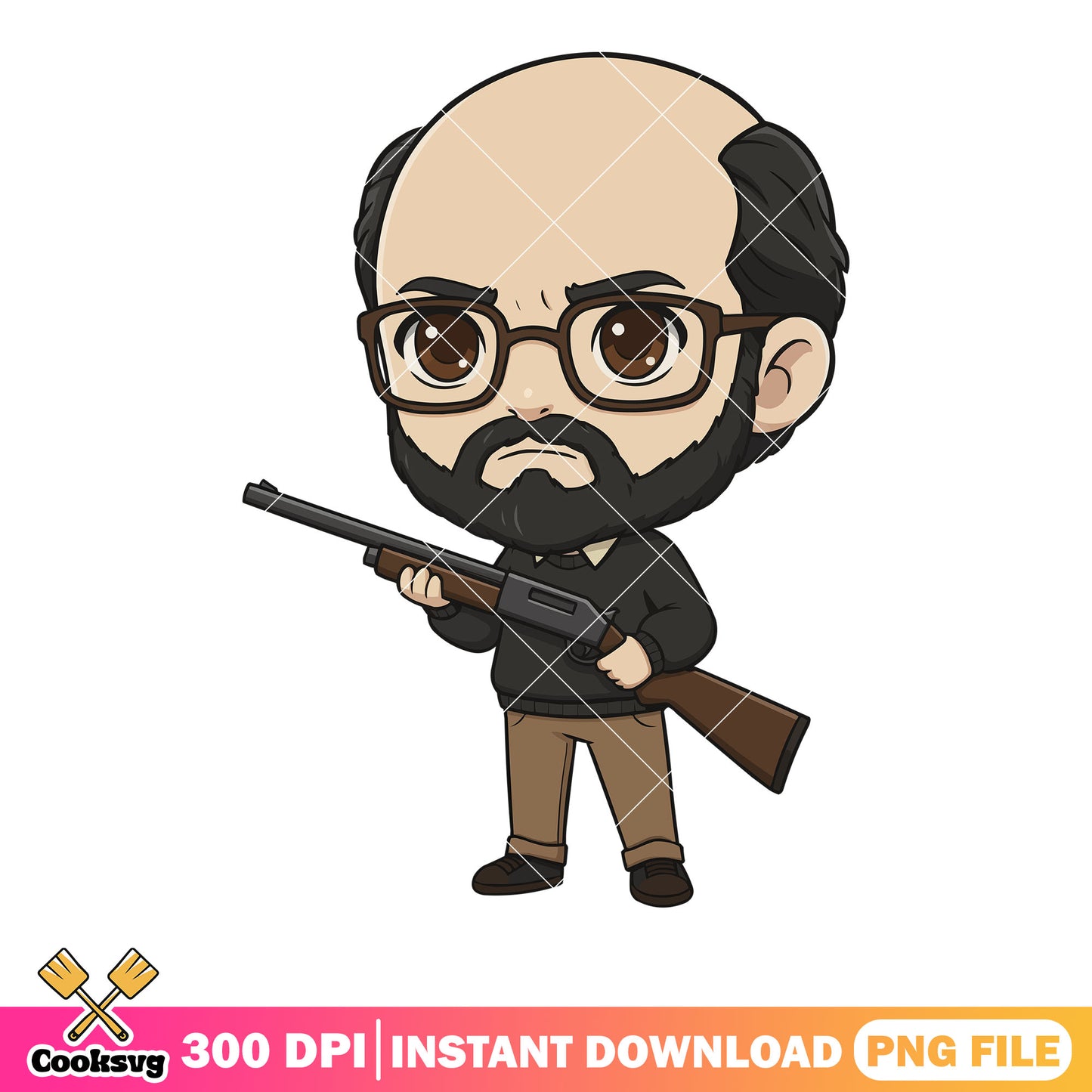 Chibi unlucky bauman chef png, stranger things png, netflix movies ​​png