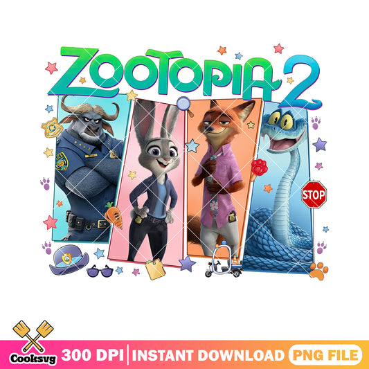 Chief bogo judy nick and gary png, judy zootopia png, zootopia 2 png