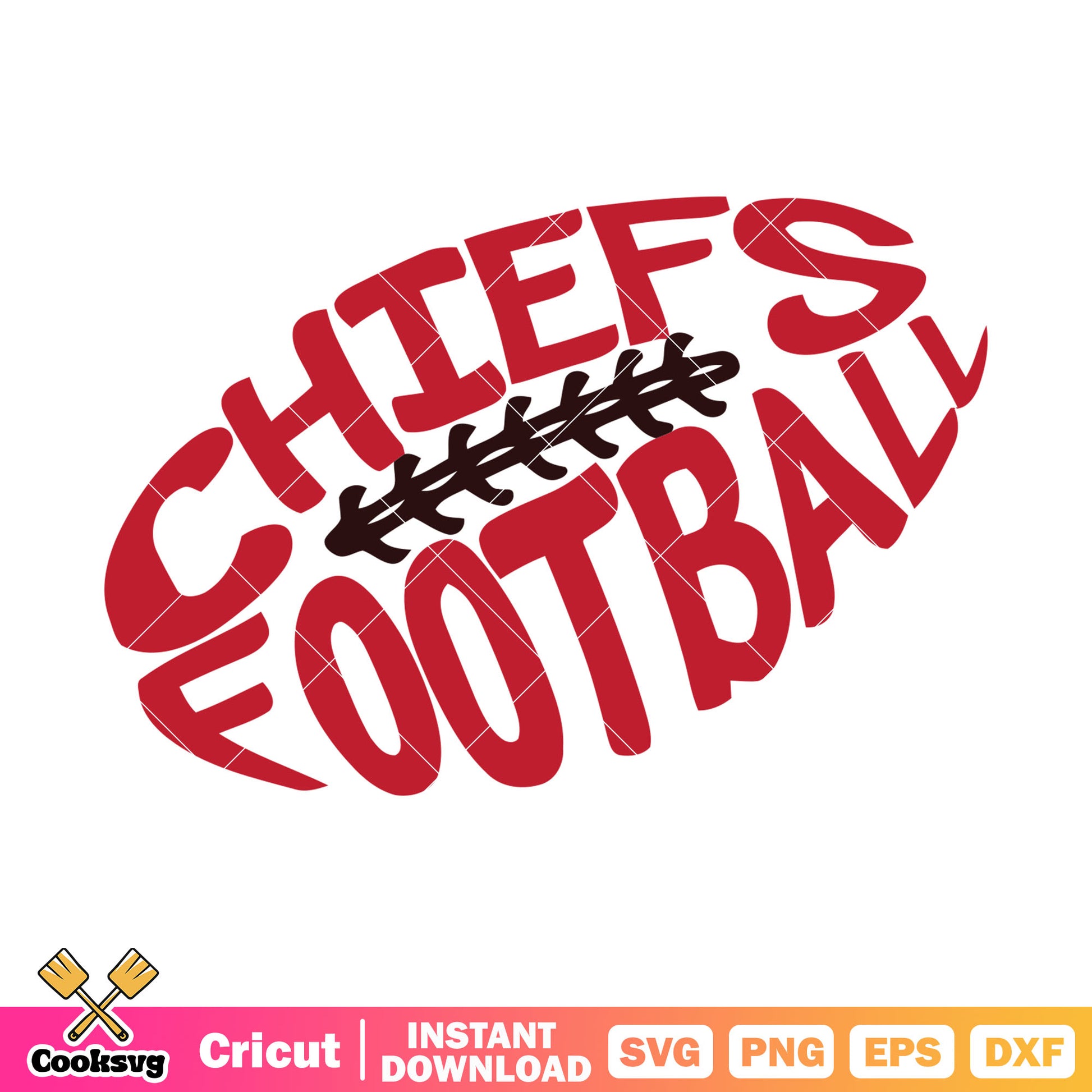 Chief football pigskin svg, kansas city chief​ svg, nfl teams svg