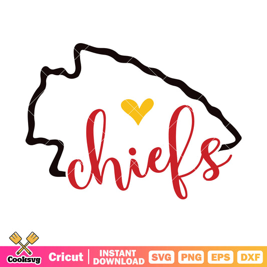 Chiefs kansas texans svg, chiefs svg, national football leauge​ svg