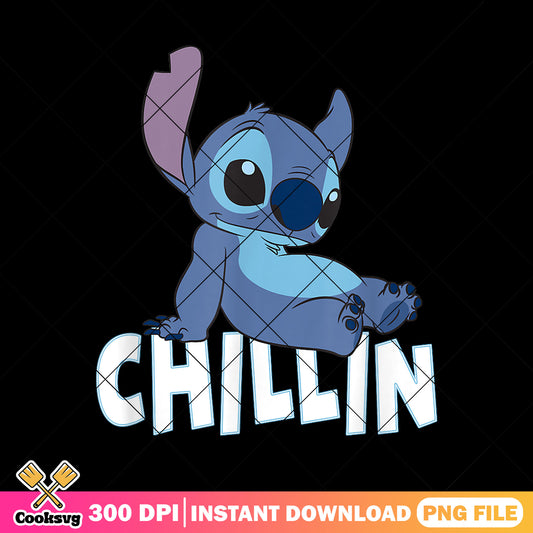 Chillin with stitch disney png, stitch chillin png, disney stitch png