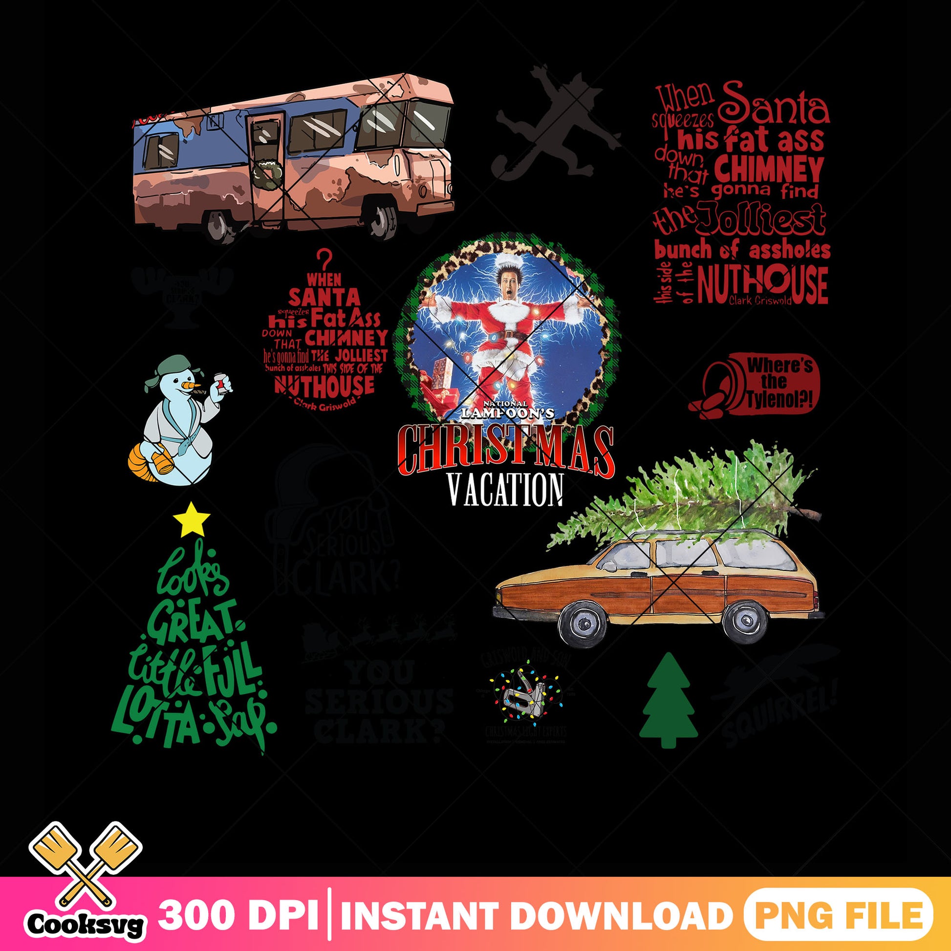 Chimas santa fat ass png, santa claus png, christmas tree png
