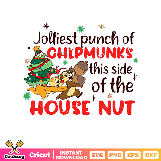 Chip and dale chipmunks chirstmas svg