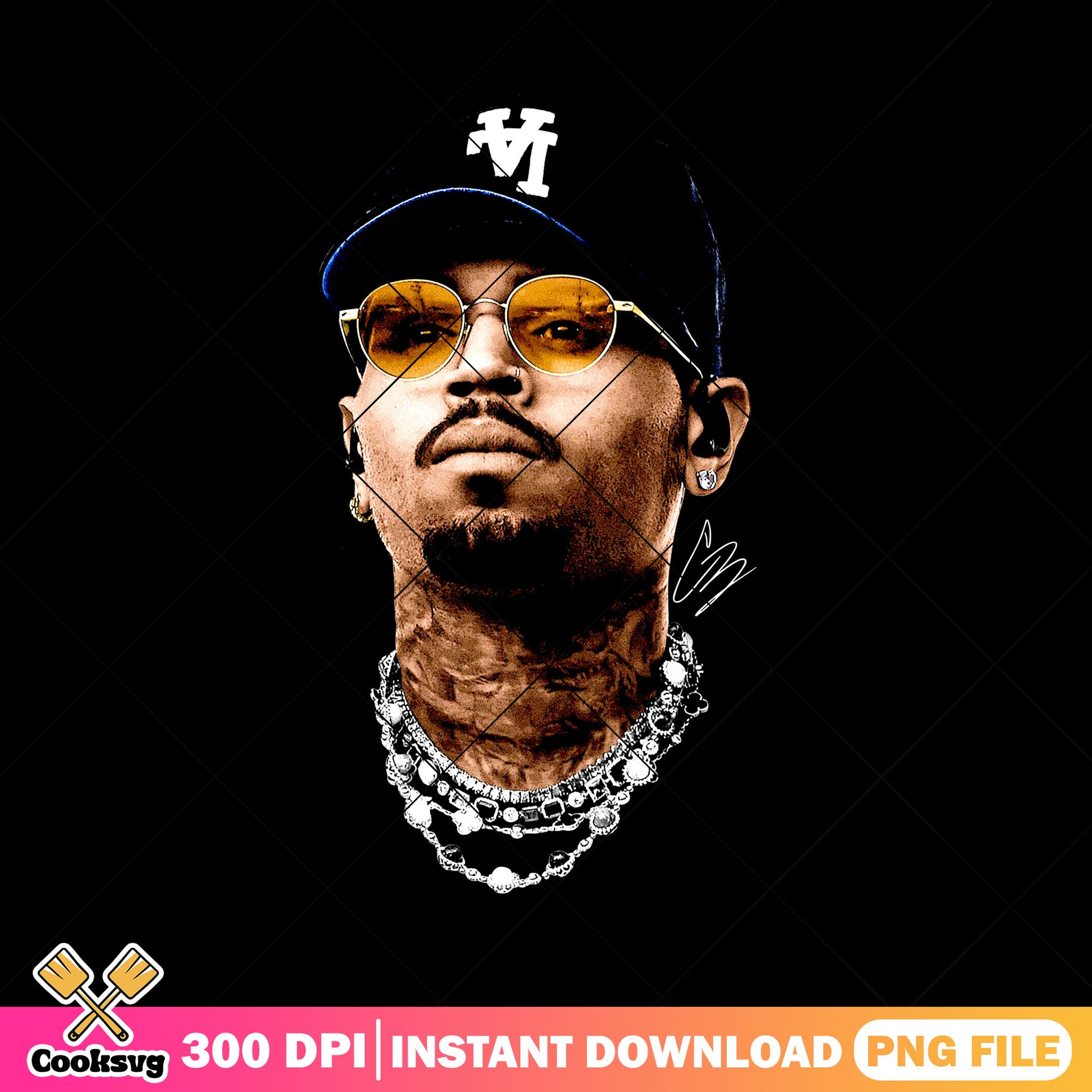 Chris brown head png, Chris Brown 1111 png, chris brown merch png