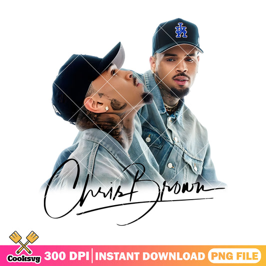 Chris brown signature png, chris brown tour​ png, chris brown png