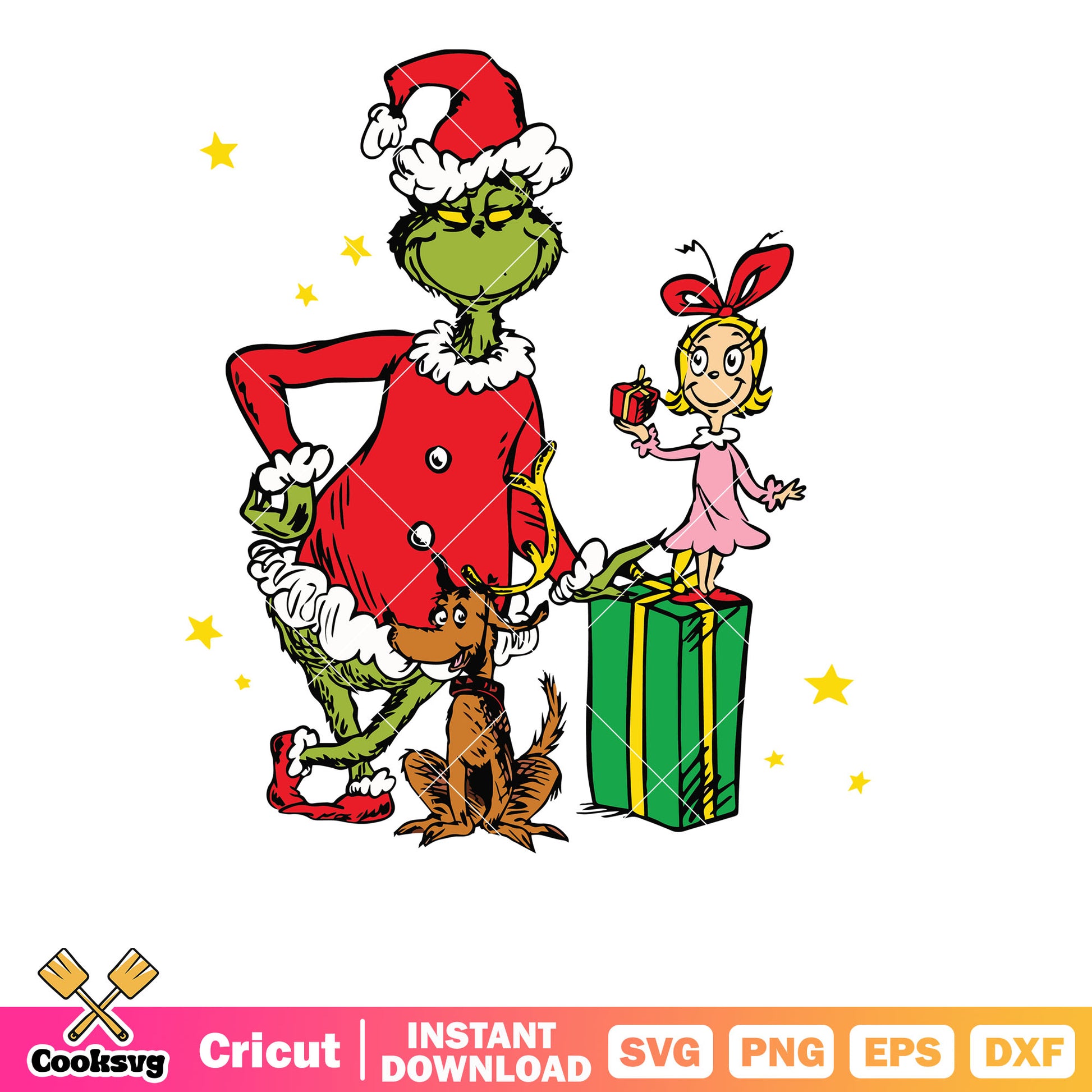 Christmas Grinchmas Cindy Lou Who svg, grinch and cindy lou​ svg