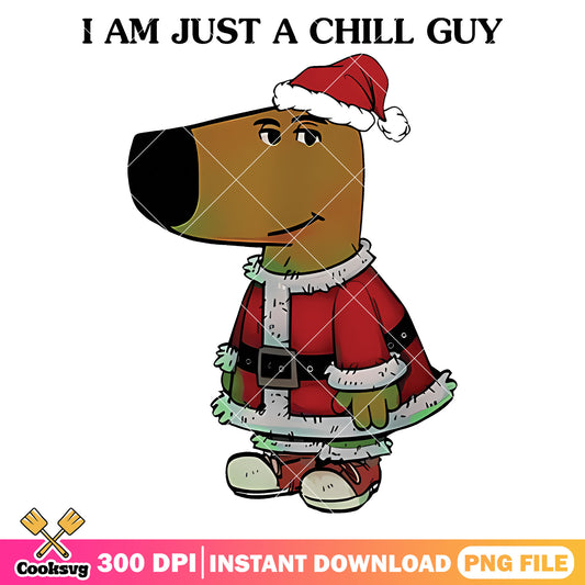 Christmas I am just a chill guy png, chill guy png, santa christmas png