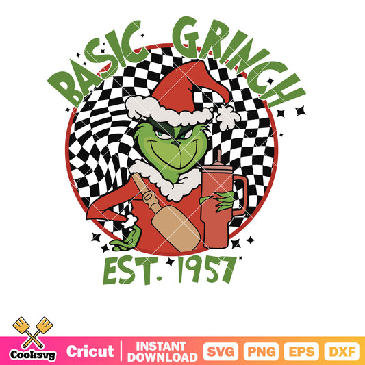 Christmas Movie Retro Basic Grinch svg, basic grinch​ svg, the grinch svg