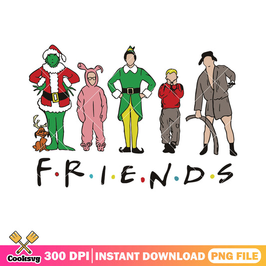 Christmas Movies Characters Friends SVG_0912231041
