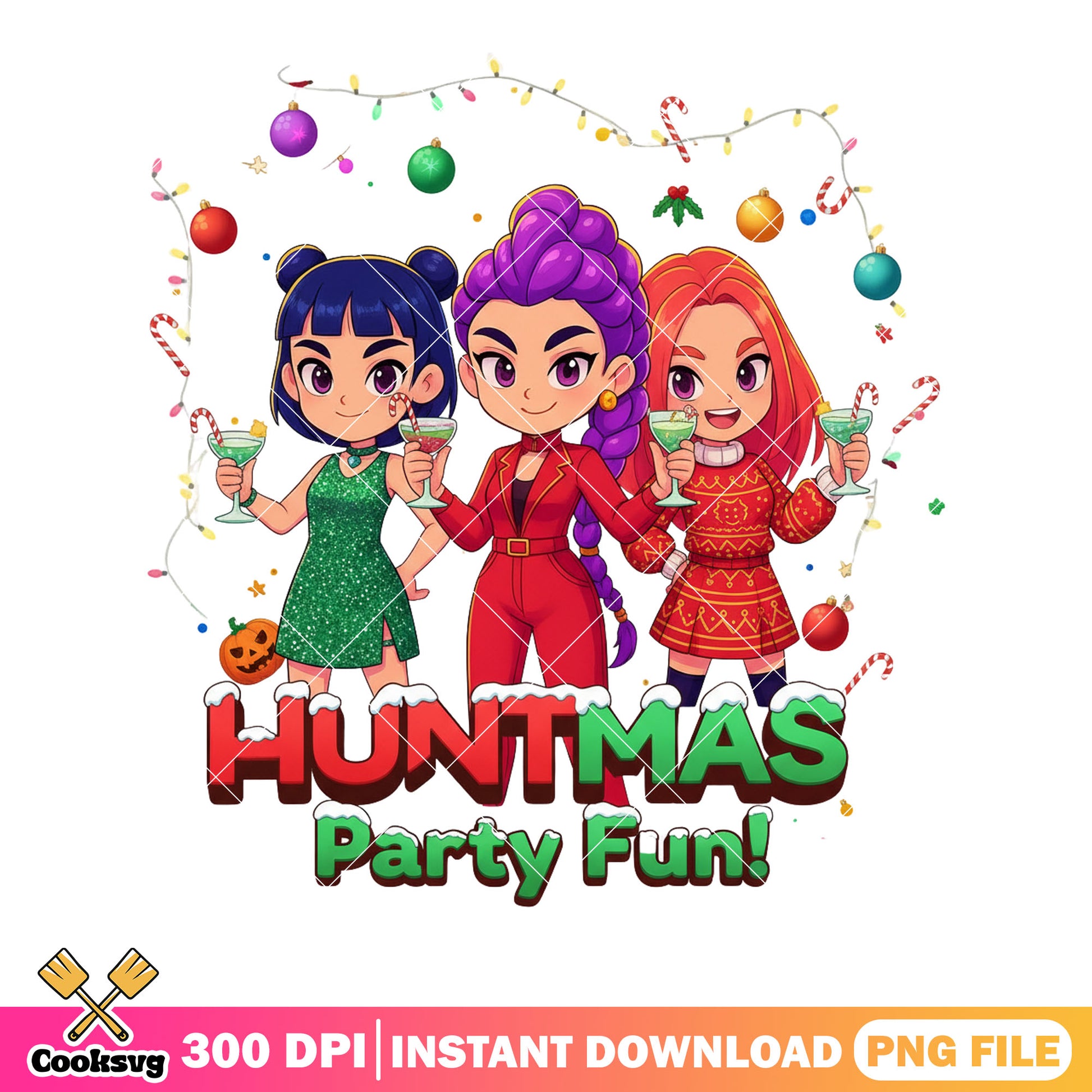 Christmas celebrate png, candy cane christmas tree​ png, mira huntrix png