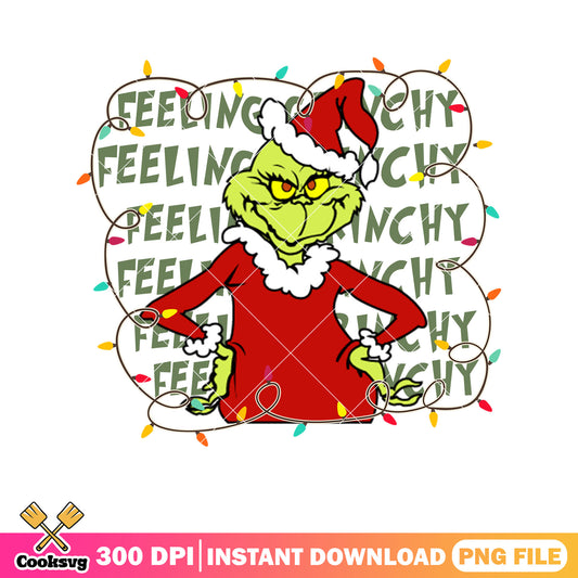 Christmas feelings grinchy png