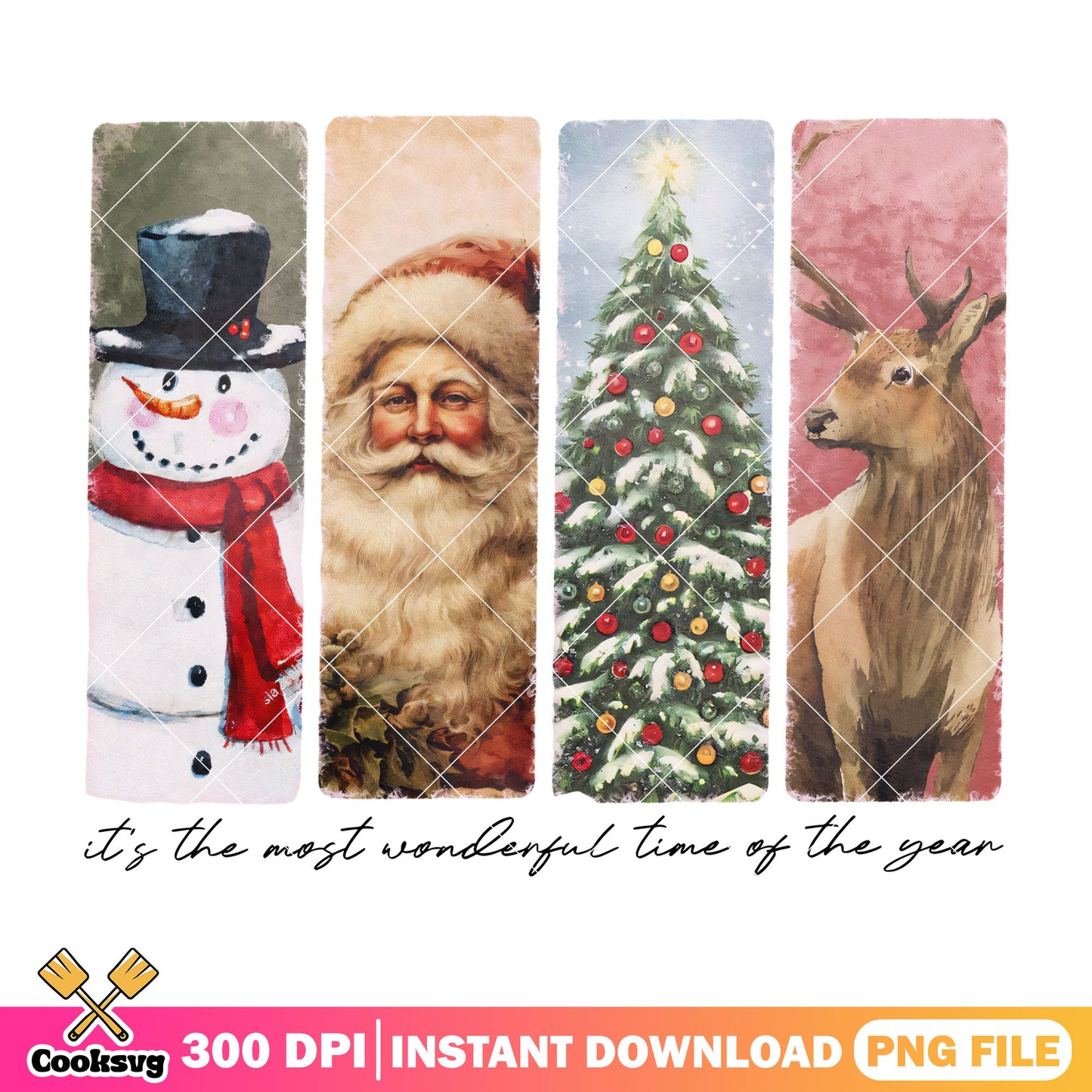 Christmas friend the most wonderful time png, christmas santa png, christmas tree png