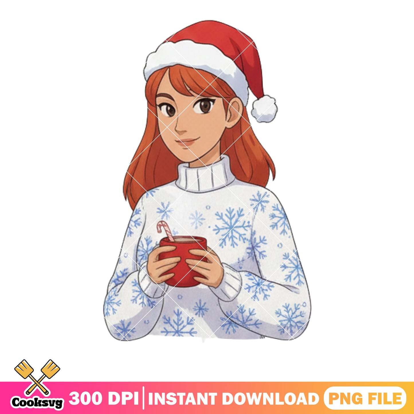 Christmas hot chocolate png, kpop demon hunters png, mira huntrix png