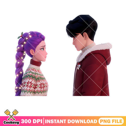 Christmas huntrix rimu png, kpop demon hunters png, jinu saja boys png