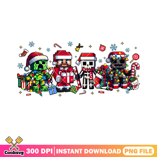 Christmas lights minecraft png, jingle bell png, mojang studios png