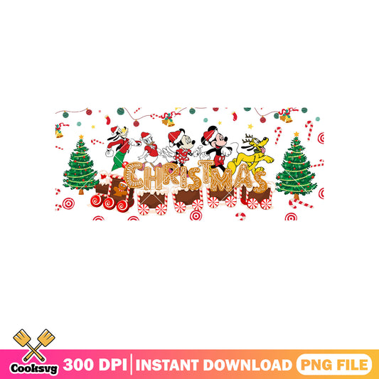 Christmas mickey friends gingerbread png