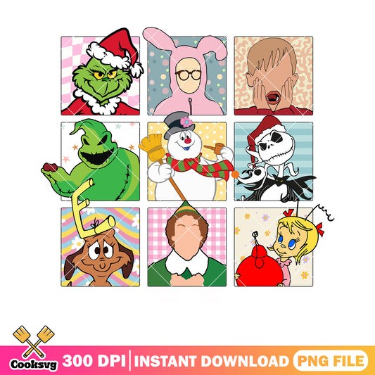 Christmas movie character png, snowman png, cindy lou who png