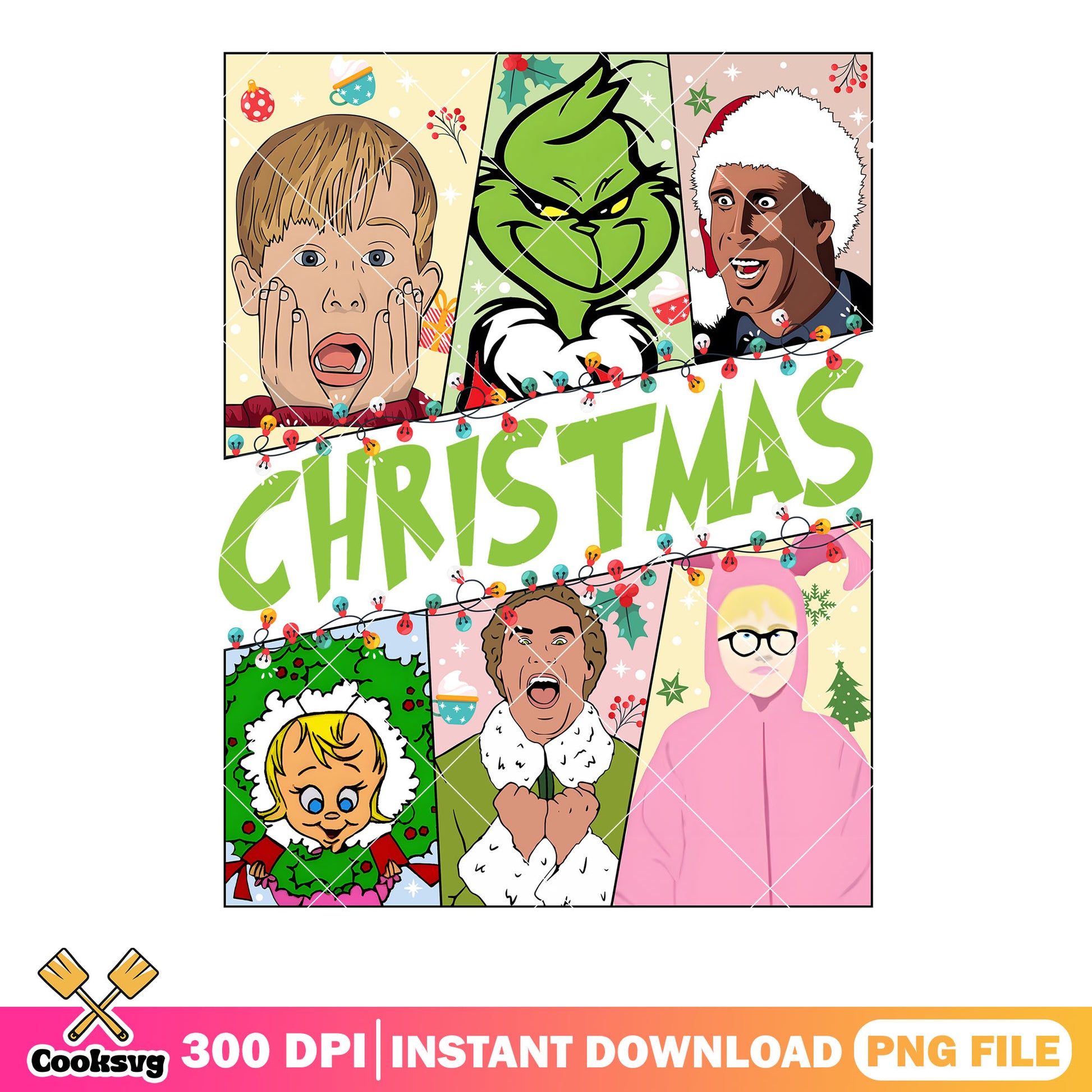 Christmas movie comic png, buddy the elf png, kevin mccallister png