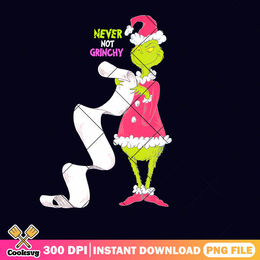 Christmas never not grinchy png