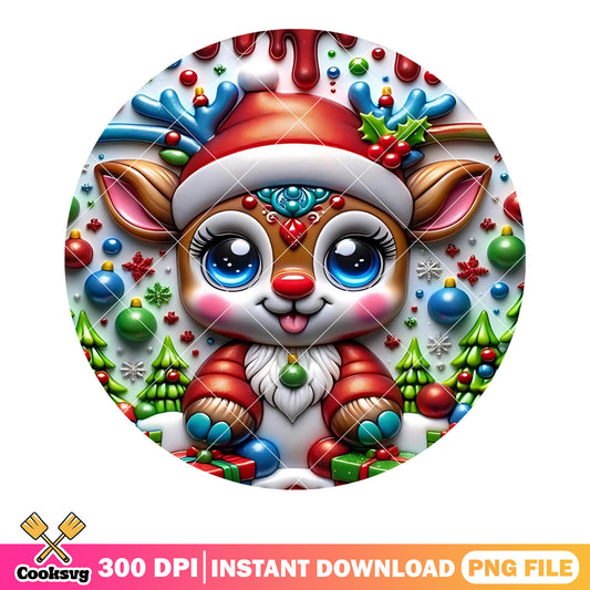 Christmas reindeer hot coco png, christmas cocoa png, christmas vibes png