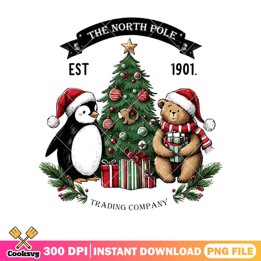 Christmas the north pole est 1901 png