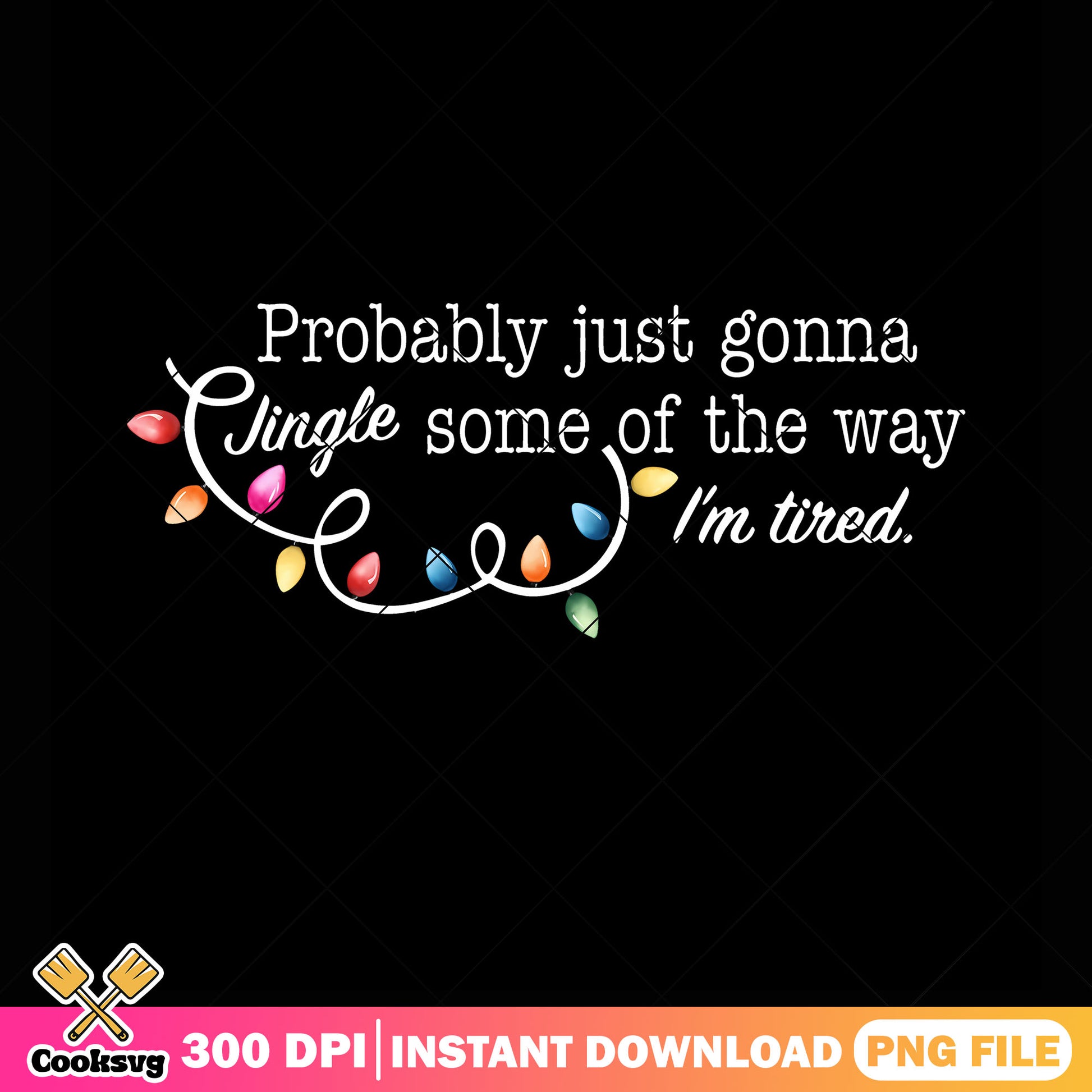 Christmas tired for me png, christmas png, string light christmas png