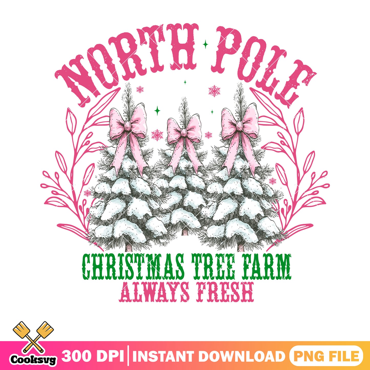 Christmas tree farm always fresh png, merry xmas png, north pole png