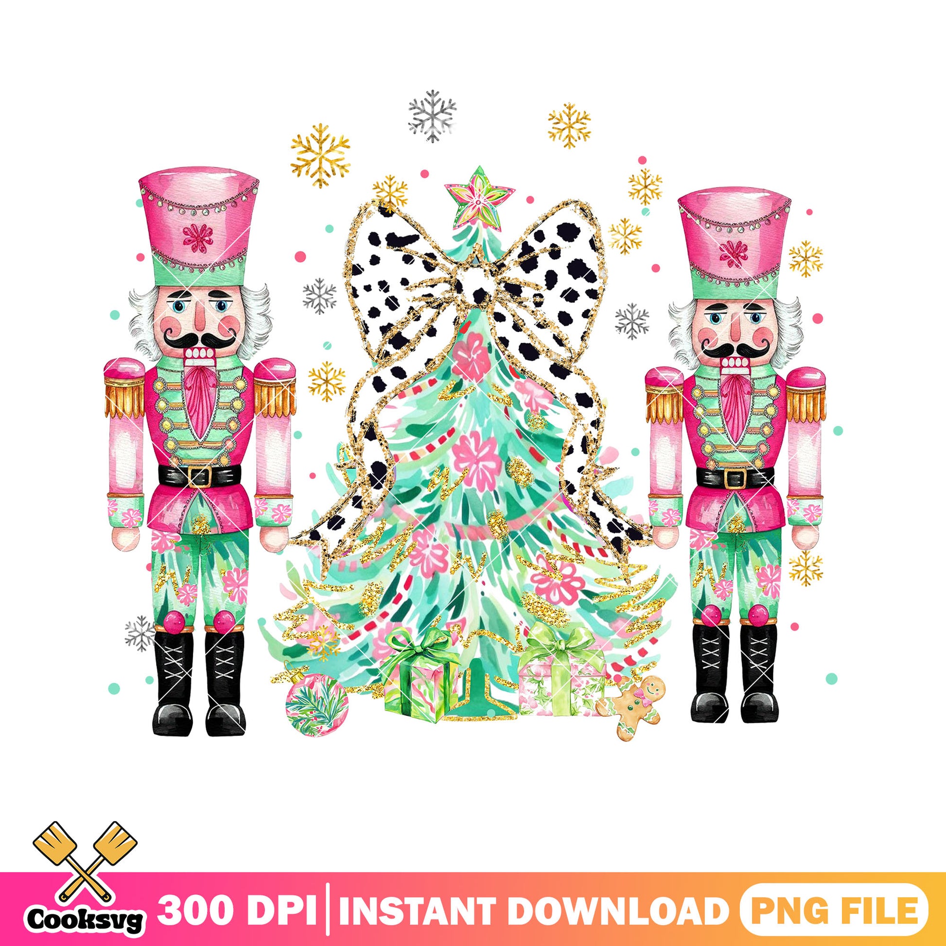 Christmas tree poster png, merry christmas png, nutcracker png