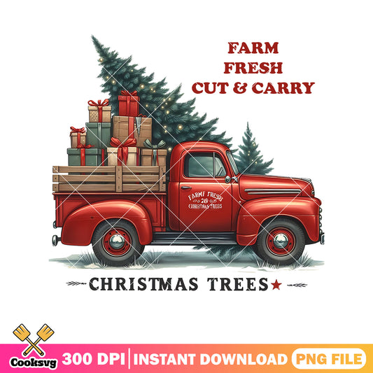 Christmas trees farm fresh png