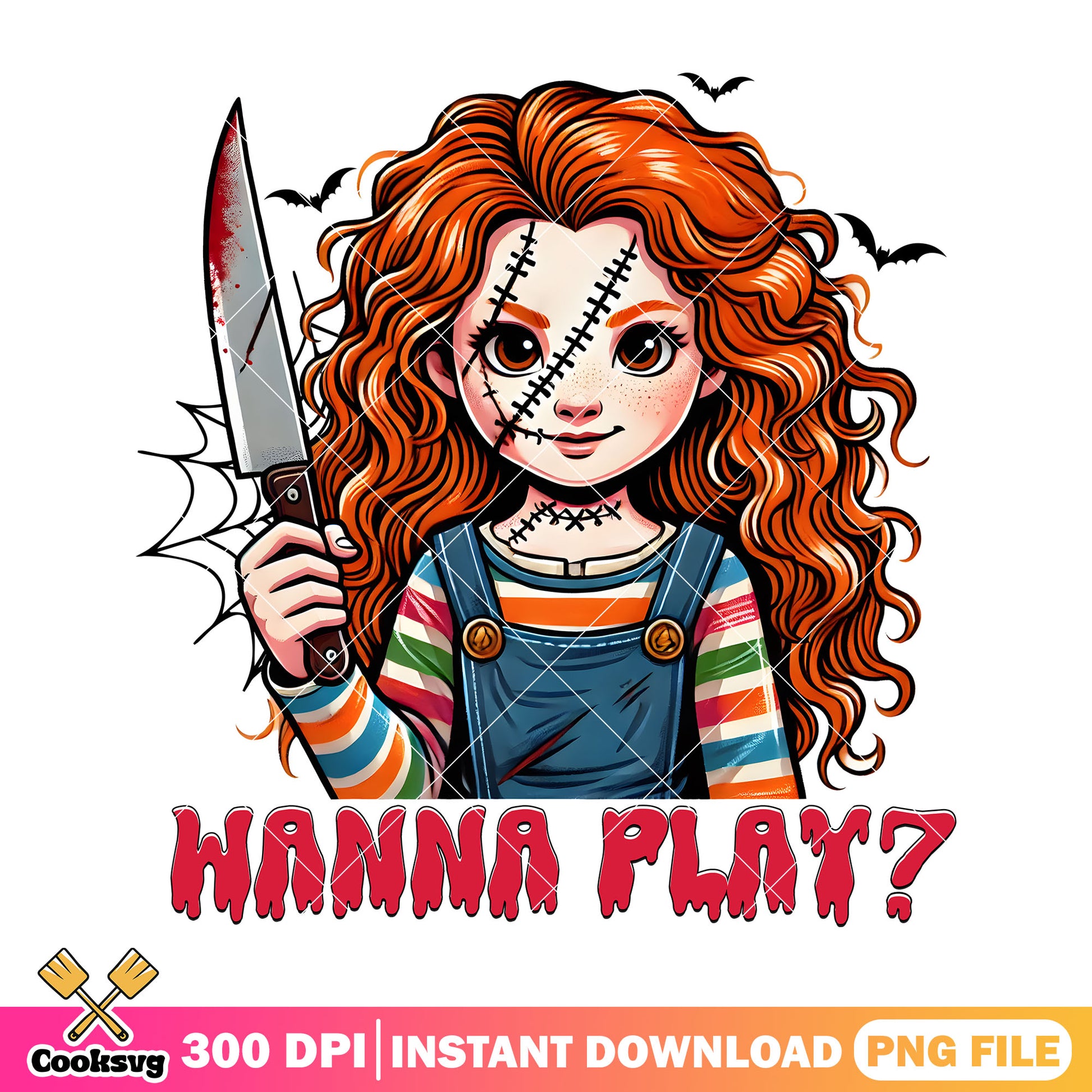 Chucky doll revenge png, halloween doll png, horror doll png