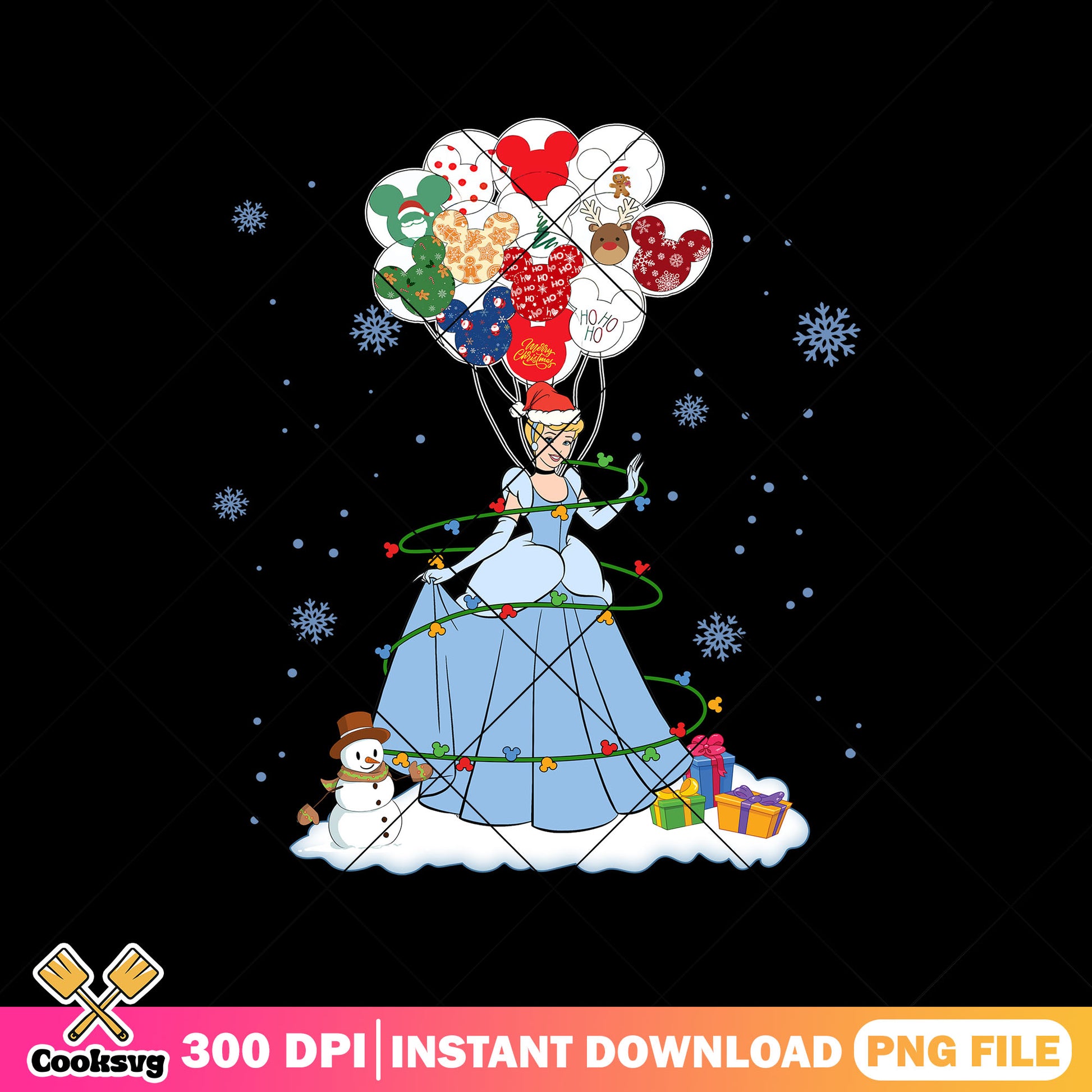 Cinderella christmas stuff png, cinderella​​ png, christmas​ spirit png