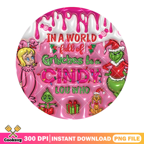 Cindy lou who love grinch png, the grinch png, christmas gifts png