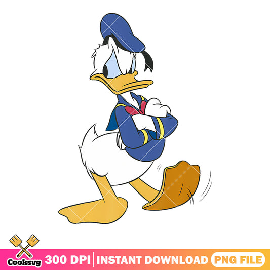 Classic Donald Duck Traditional Portrait png, mickey and firends png