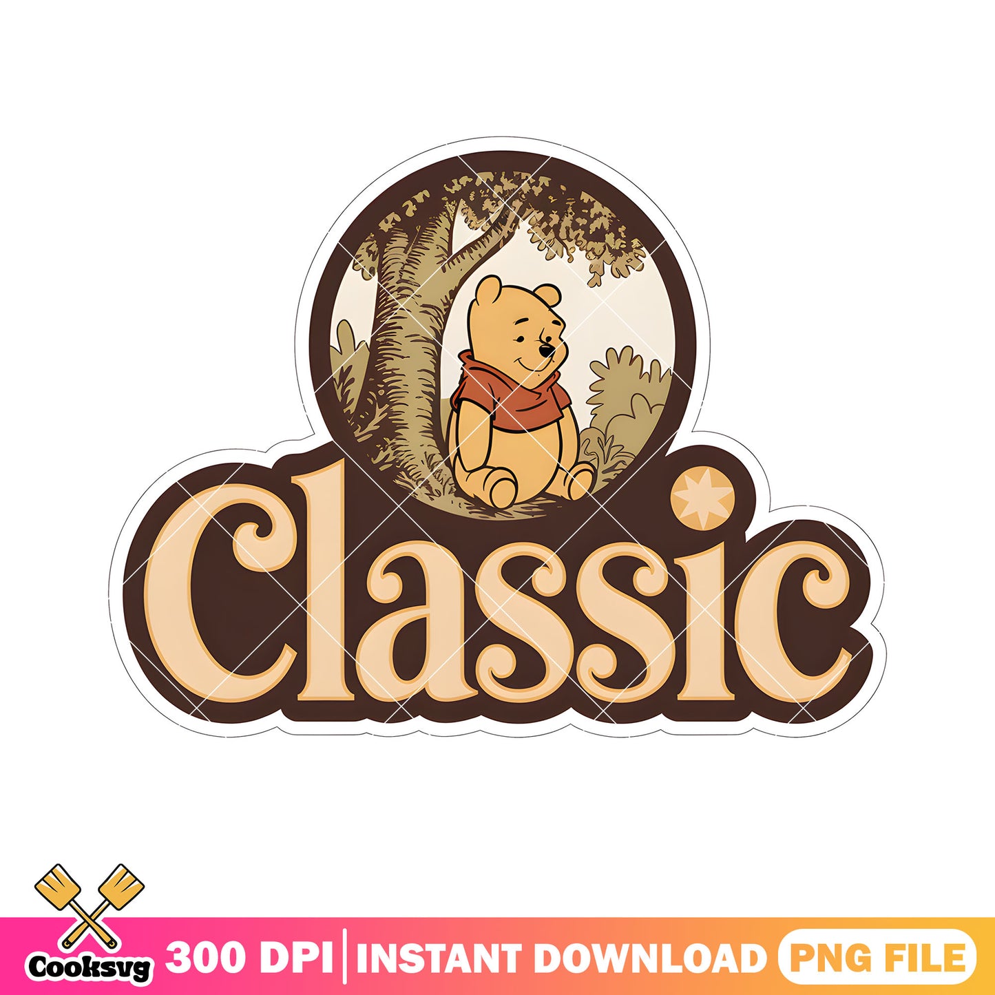 Classic pooh winnie bear png, classic pooh png, cute pooh bear png